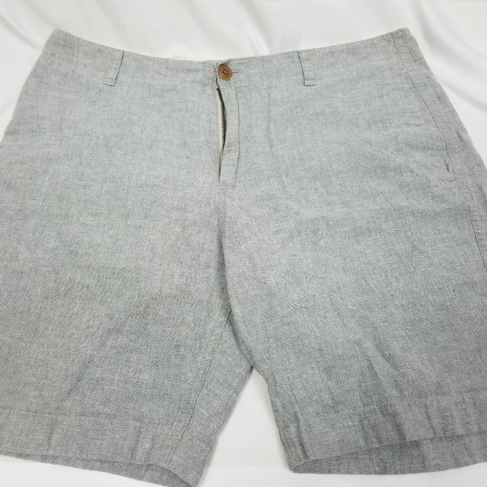 J Crew Men's Gray Cotton/linen Shorts